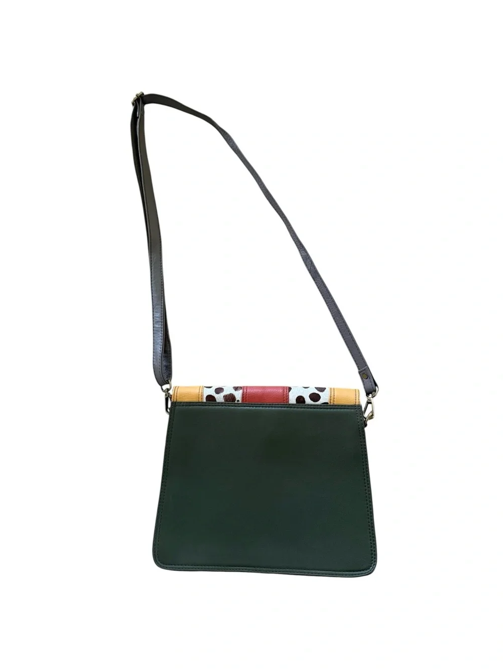 Soruka Ivy Leather Colorblock Animal Print Crossbody Adjustable Strap Style